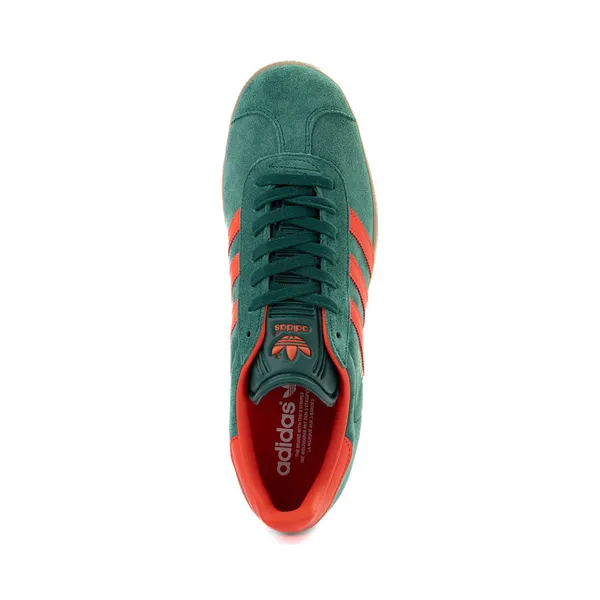 Adidas Gazelle Athletic sneakers, dark green/red