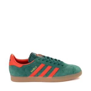 Adidas Gazelle Athletic sneakers, dark green/red