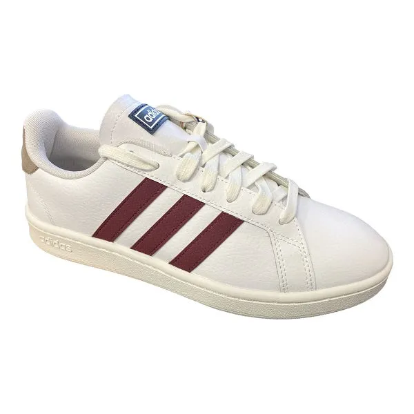 Adidas Grand Court men's sneakers shoe GY3621 white-burgundy