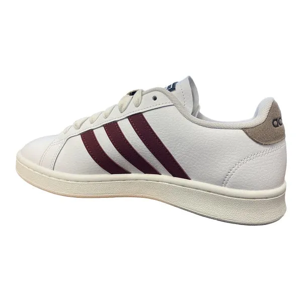 Adidas Grand Court men's sneakers shoe GY3621 white-burgundy