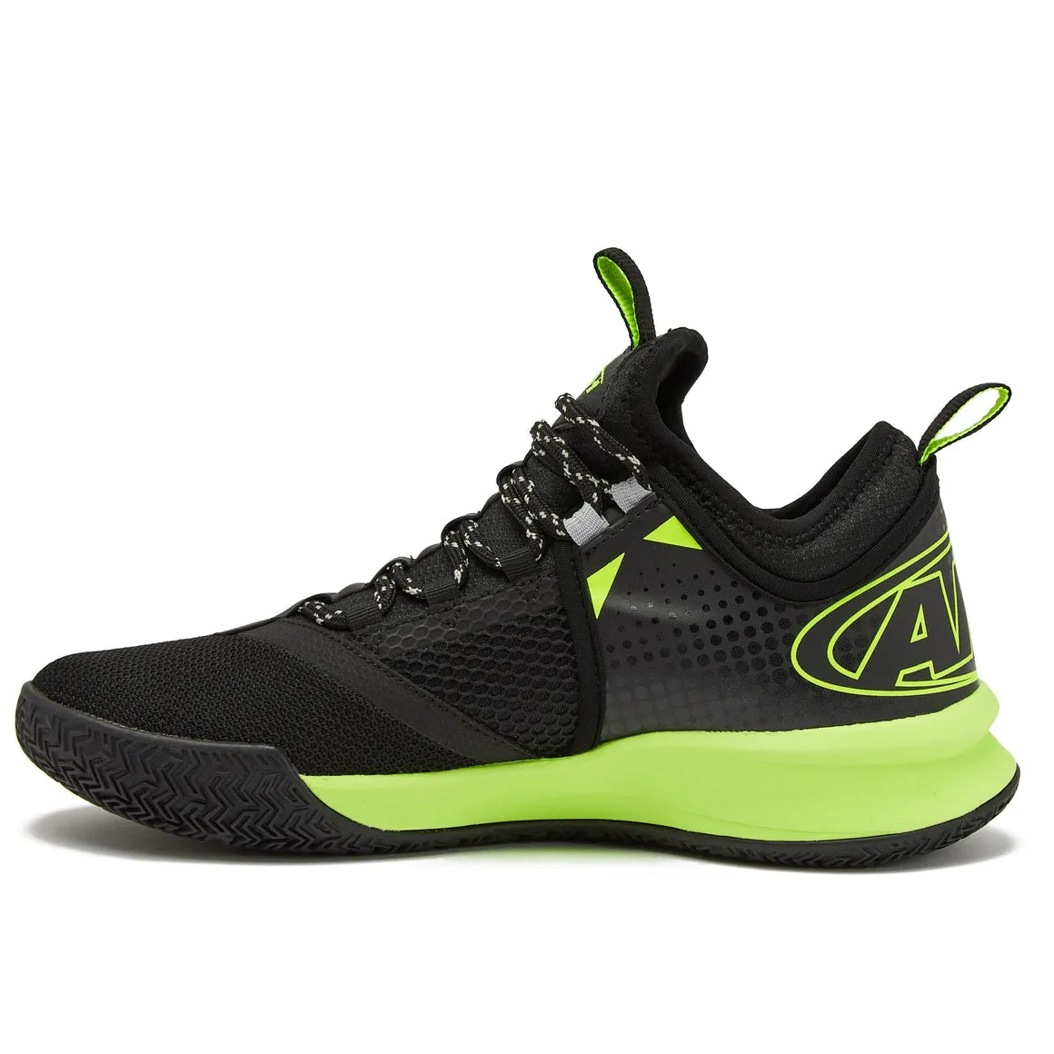 AND-1 MEN'S CHARGE BLACK/YELLOW BASKETBALL SHOES