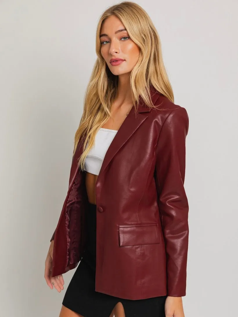 Cathleen Vegan Blazer