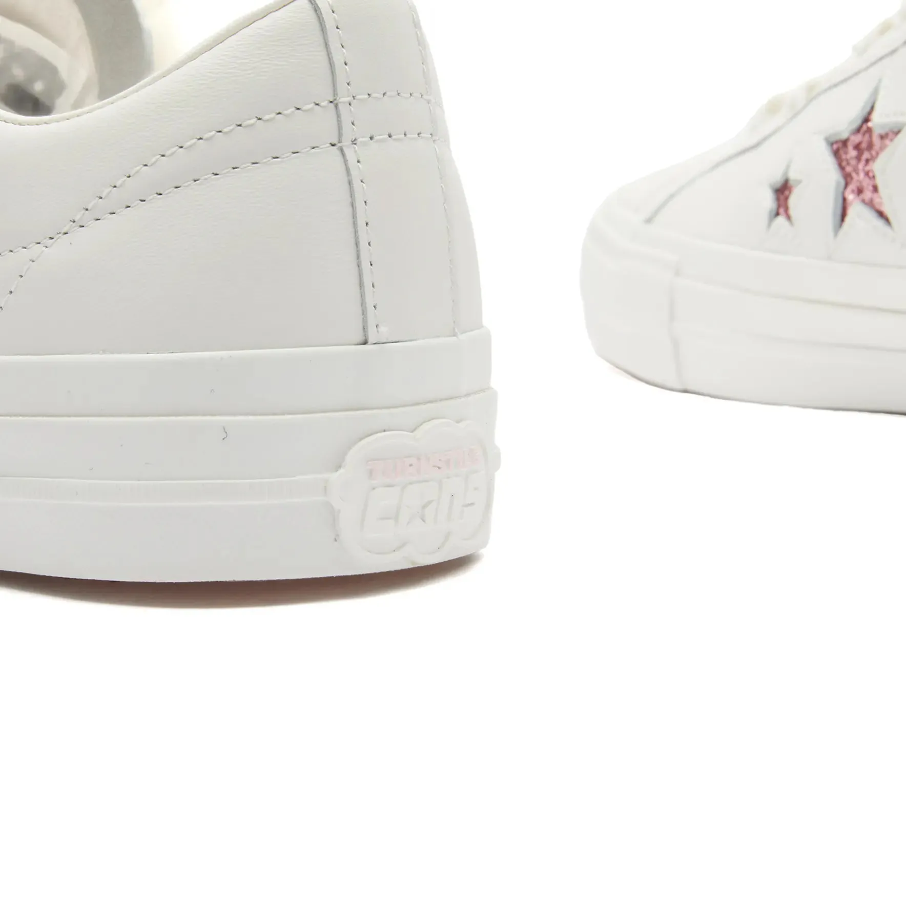 Converse x Turnstile One Star sneakers, white/pink/white