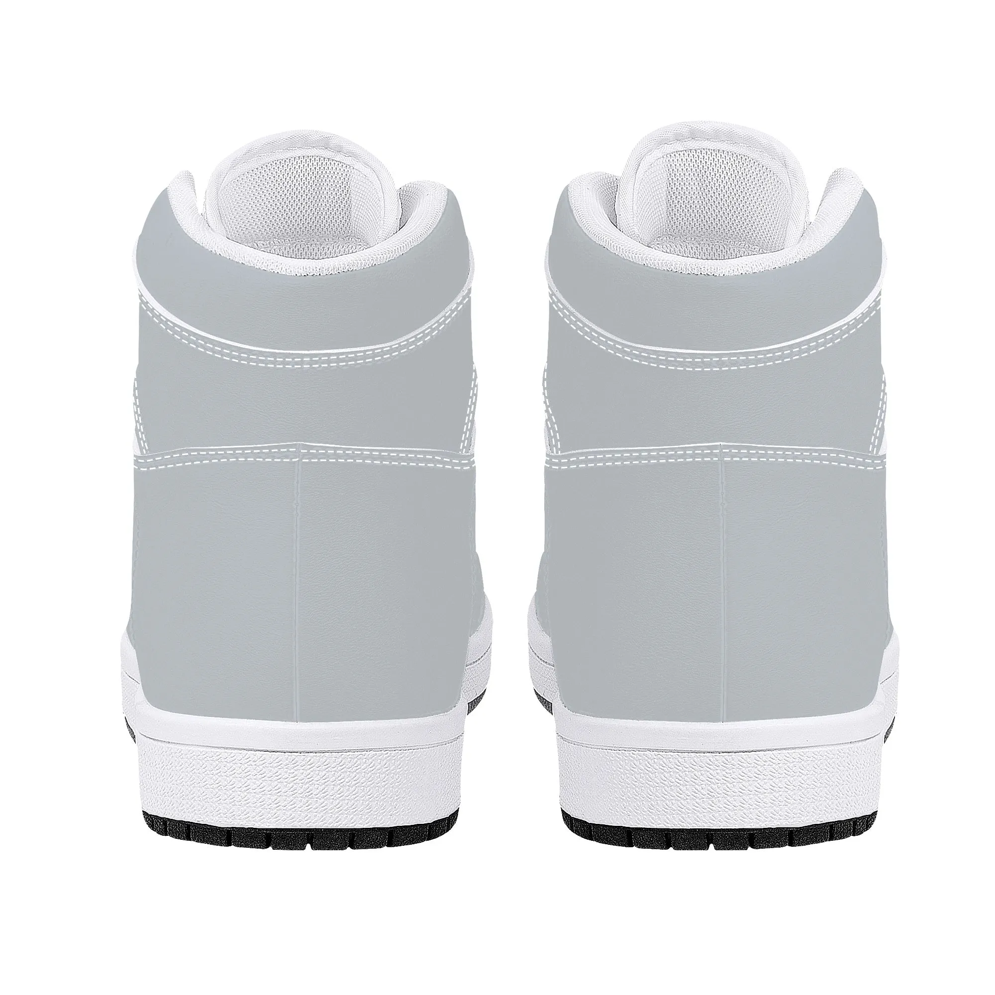 D16 High-Top Leather Sneakers - White