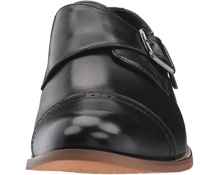 Desmond Cap-Toe Monk-Strap Loafer Stacy Adams Oxfords, black