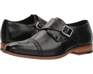 Desmond Cap-Toe Monk-Strap Loafer Stacy Adams Oxfords, black