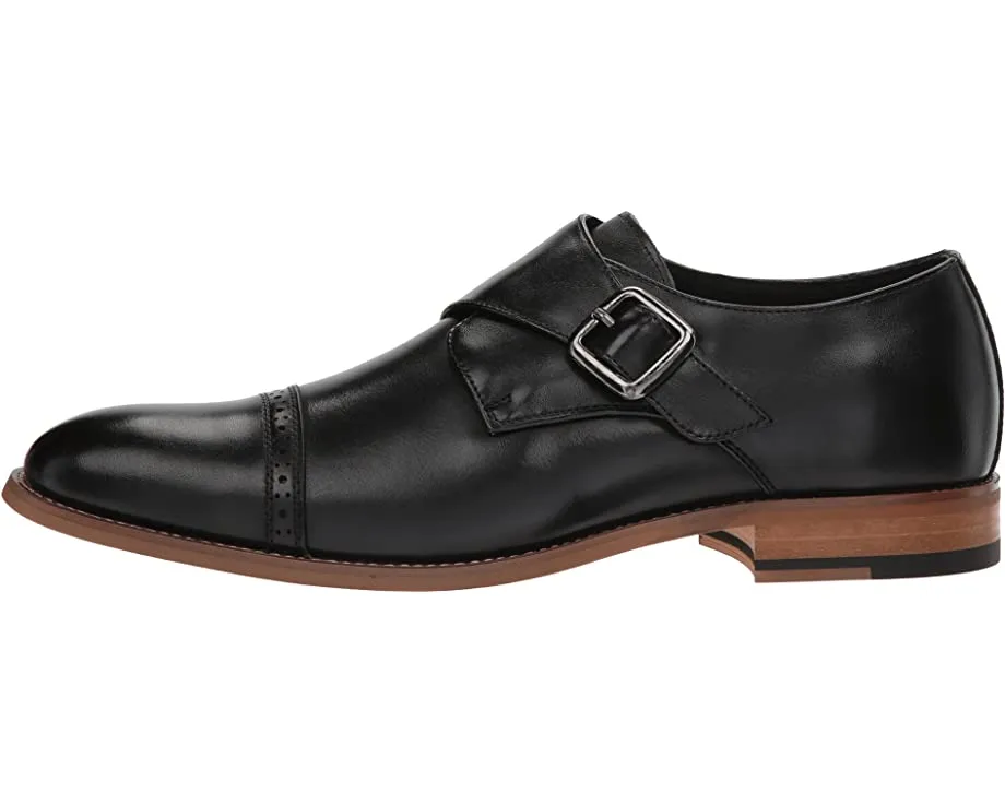 Desmond Cap-Toe Monk-Strap Loafer Stacy Adams Oxfords, black