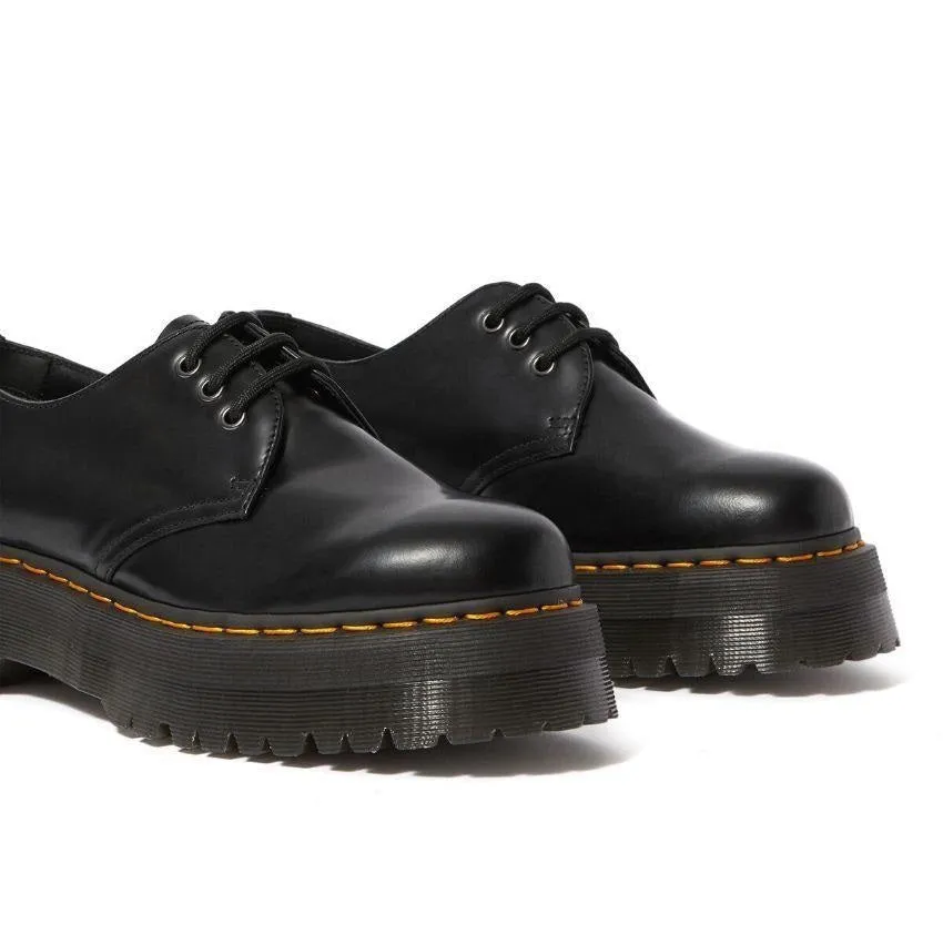 Dr Martens 1461 Quad Black Polished Smooth Shoes