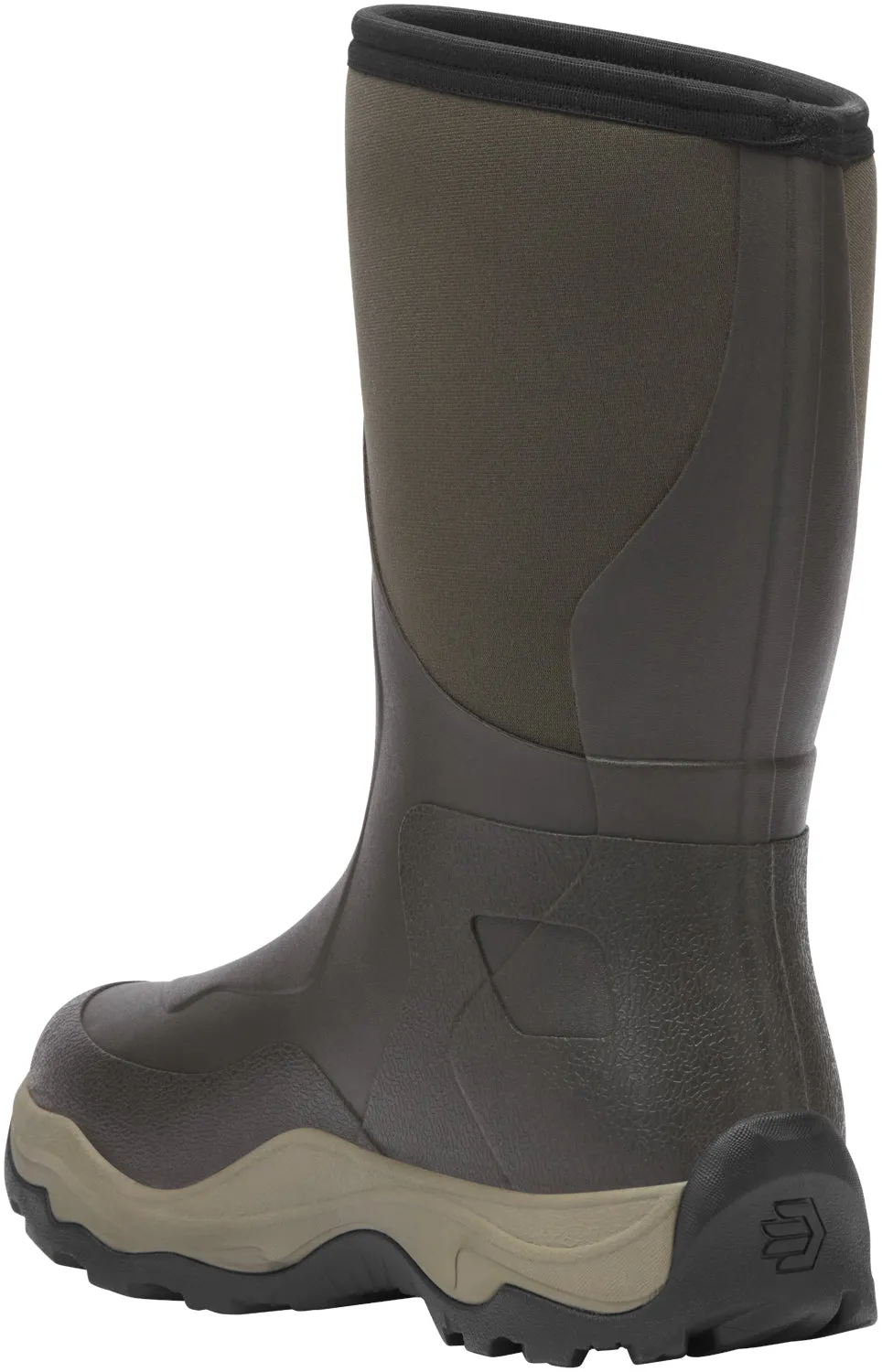 Lacrosse Mens Alpha Agility Field Brown Rubber Work Boots