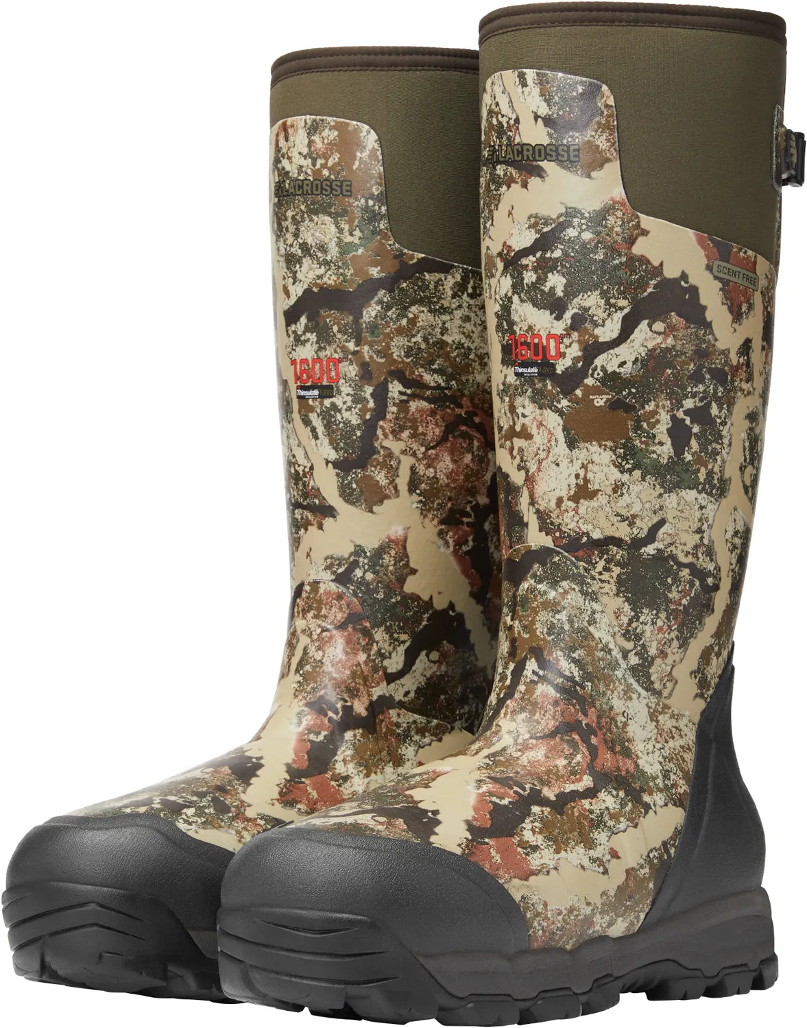 Lacrosse Mens Alphaburly Pro 1600G First Lite Specter Rubber Hunting Boots