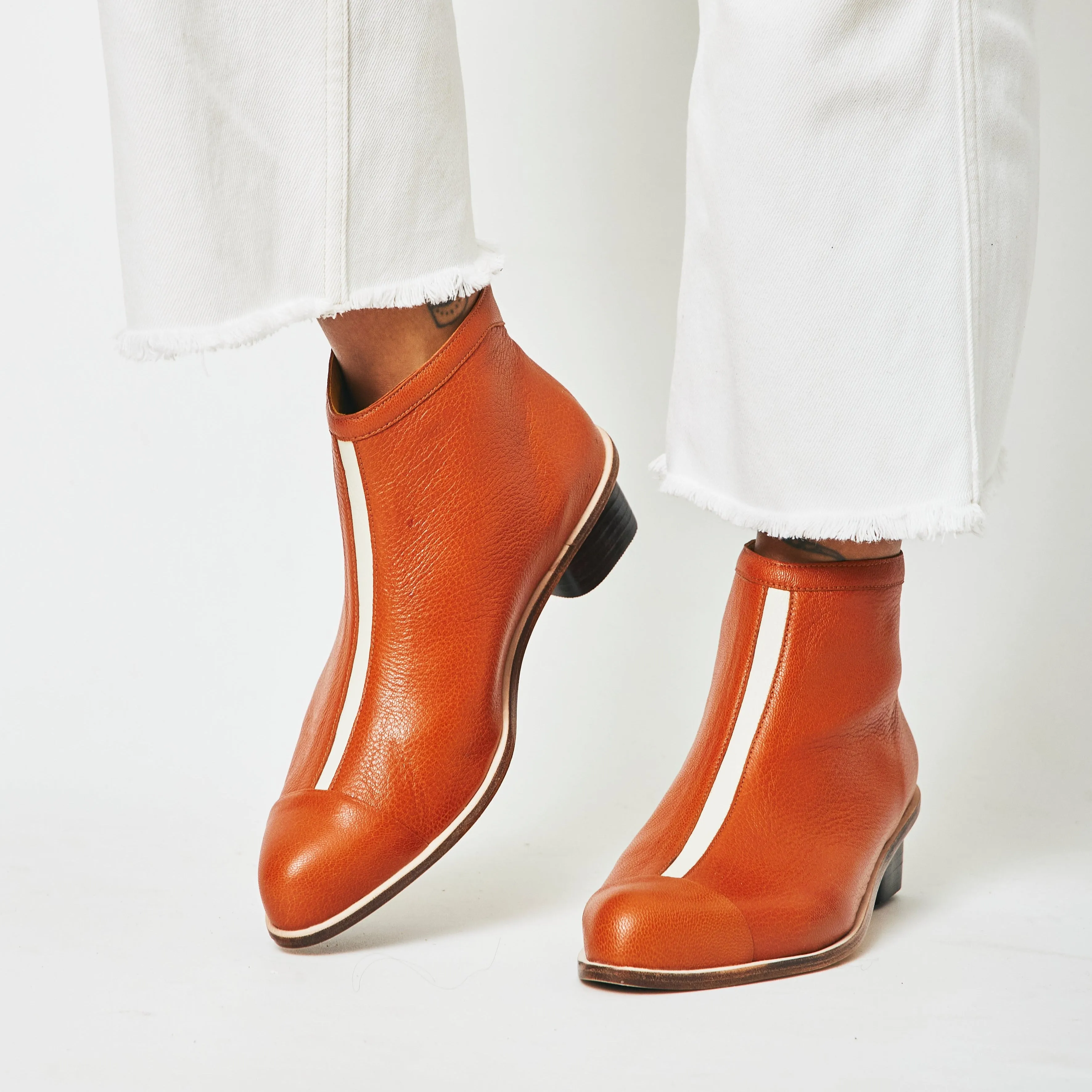 Maika Caramel Ankle Boots