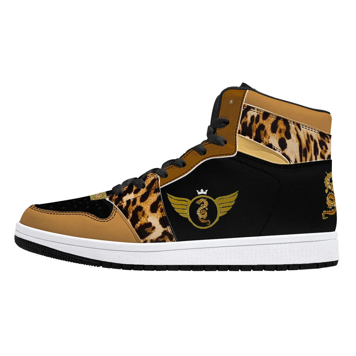 Majestic 2.0 Gold and Black | High Top Customized | Shoe Zero