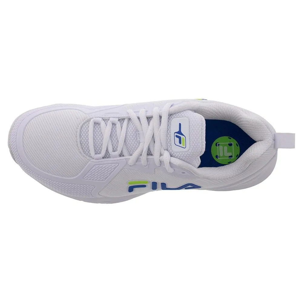 Mens Volley Burst Pickleball Shoes White and Green Gecko