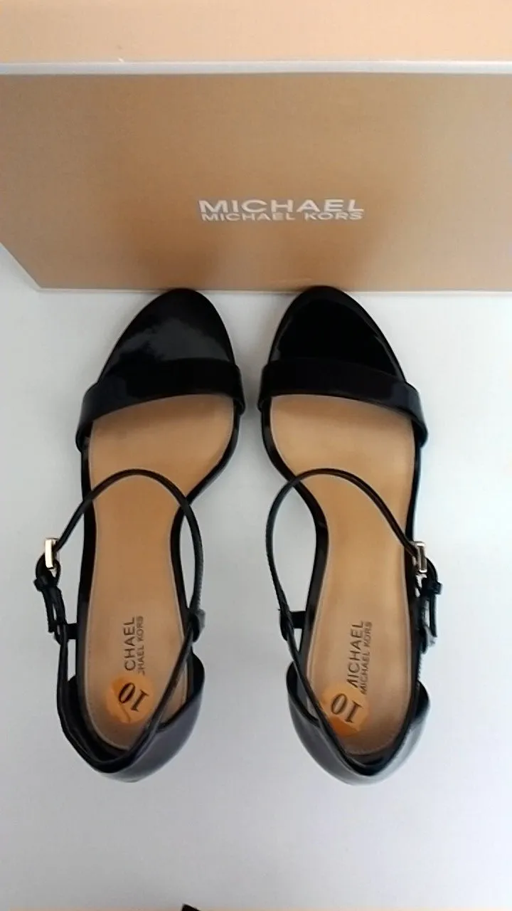 Michael Kors Simone Mid Black Sandal size 10 M