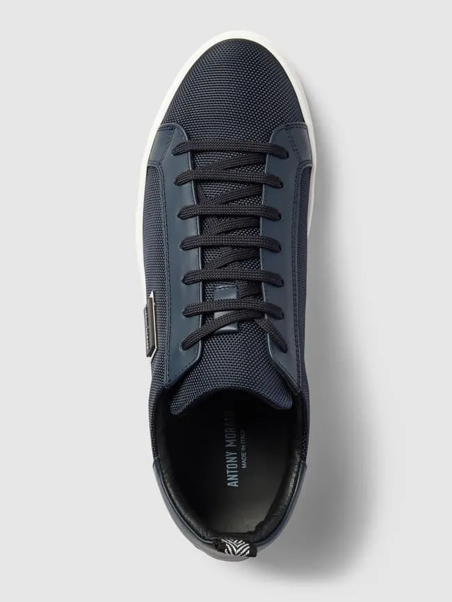 New Metal Antony Morato Logo Sneakers, Navy Blue