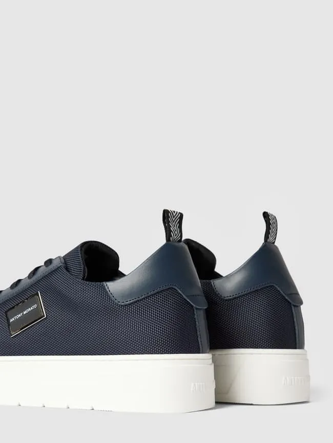 New Metal Antony Morato Logo Sneakers, Navy Blue