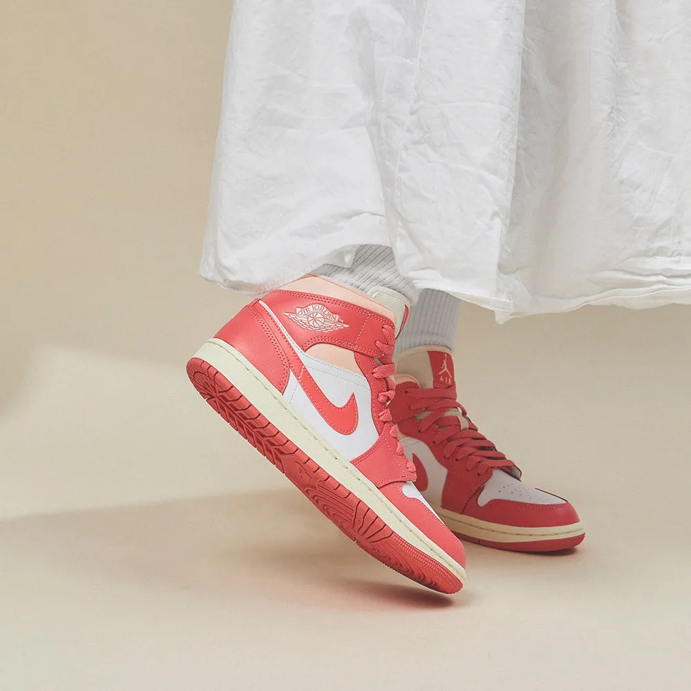 Nike Air Jordan 1 Mid 'Strawberries and Cream', Pink/White