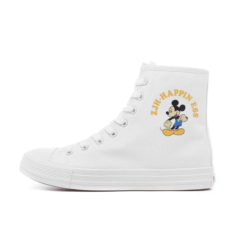 Owlkay Cartoon Cute Comfortable High-Top Shoes