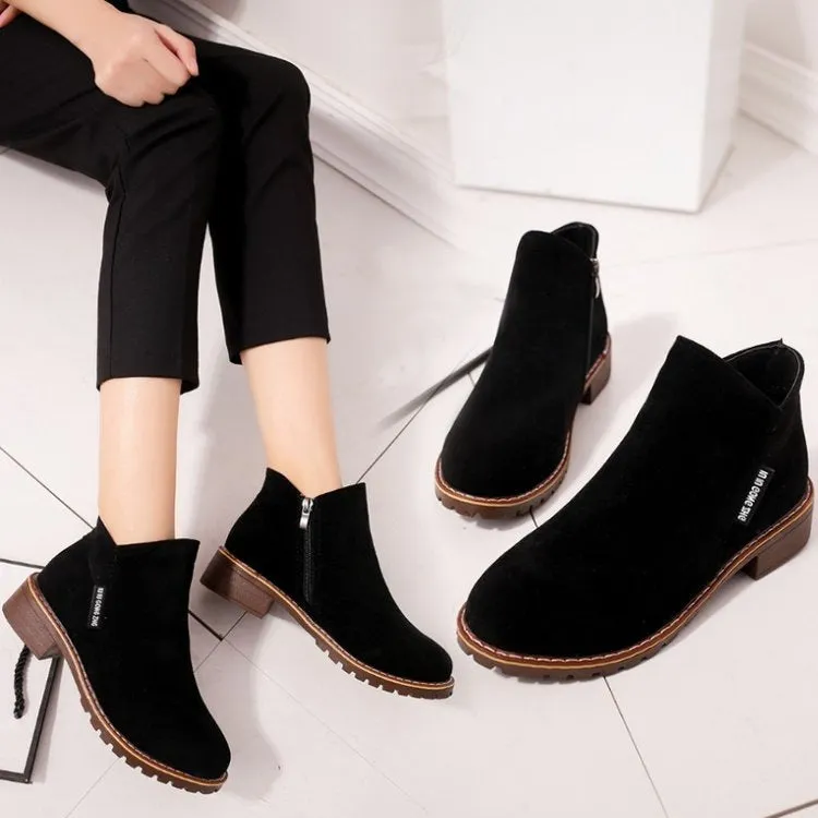 Owlkay Winter Plush Comfortable Casual Ankle Boots