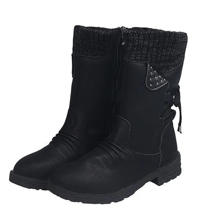 Owlkay Winter Women's Warm and Comfortable Cotton Boots