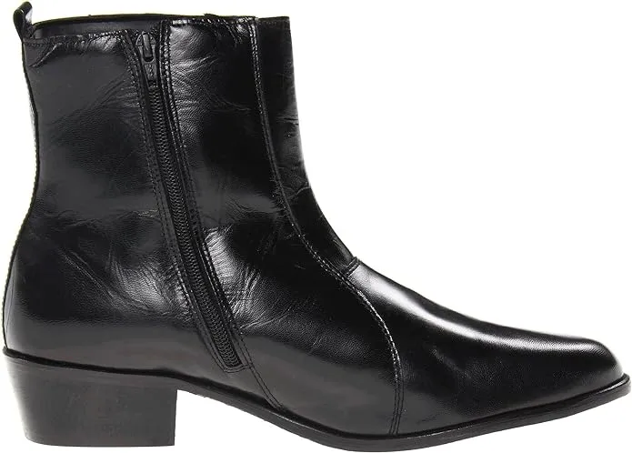 Stacy Adams Men's Santos Plain-Toe Side Zipper Boot