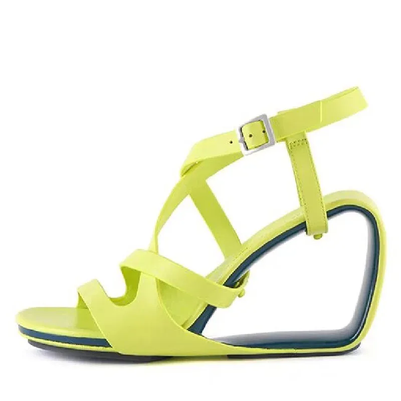 TEEK - Narrow Band Strap Buckle Gladiator Sandals