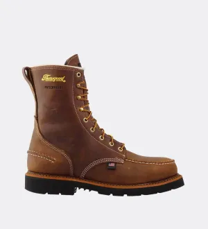 Thorogood 1957 Series Waterproof 8" Moc Toe Work Boots for Men