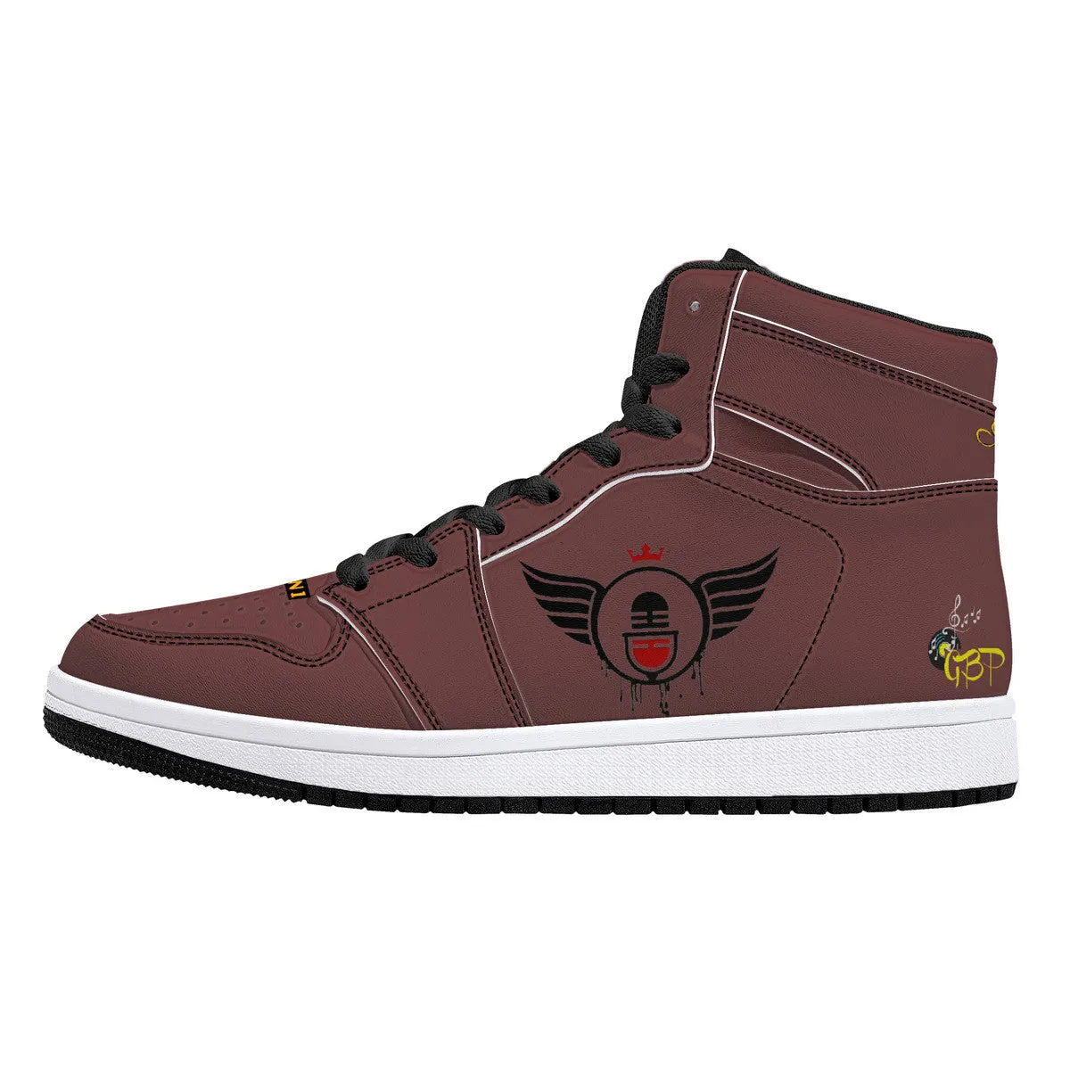 Vision 1 Collection | Basic Crimson | High Top Customized | Shoe Zero