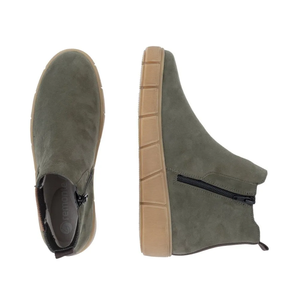 Whin Green Ankle Boots