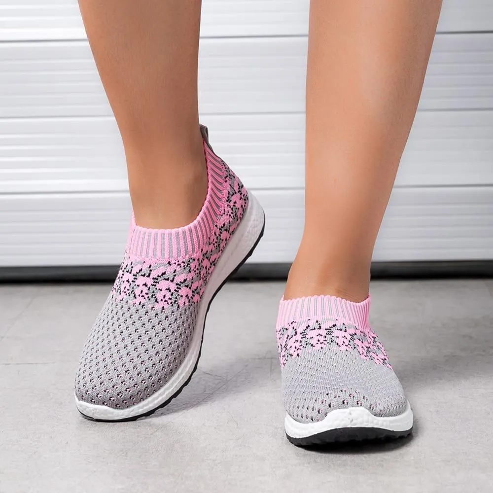 Women Breathable Flat Comfortable Mesh Walking Shoes