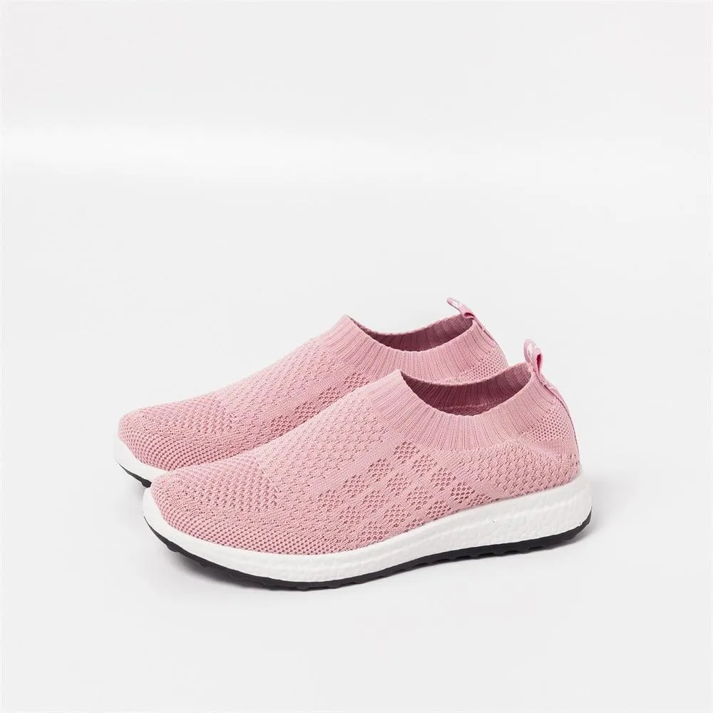 Women Breathable Flat Comfortable Mesh Walking Shoes