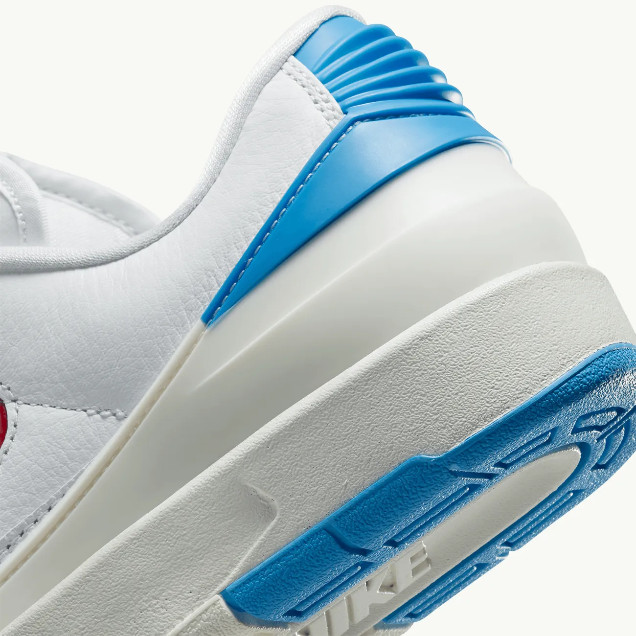 WOMENS AIR JORDAN 2 RETRO LOW WHITE GYM RED DARK POWDER BLUE SAIL