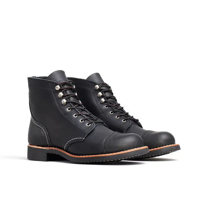 Women's Iron Ranger Short Boot in Black Boundary Leather