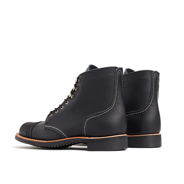 Women's Iron Ranger Short Boot in Black Boundary Leather