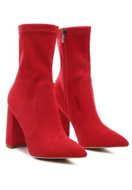 Zahara Pointed Block Heel Boot