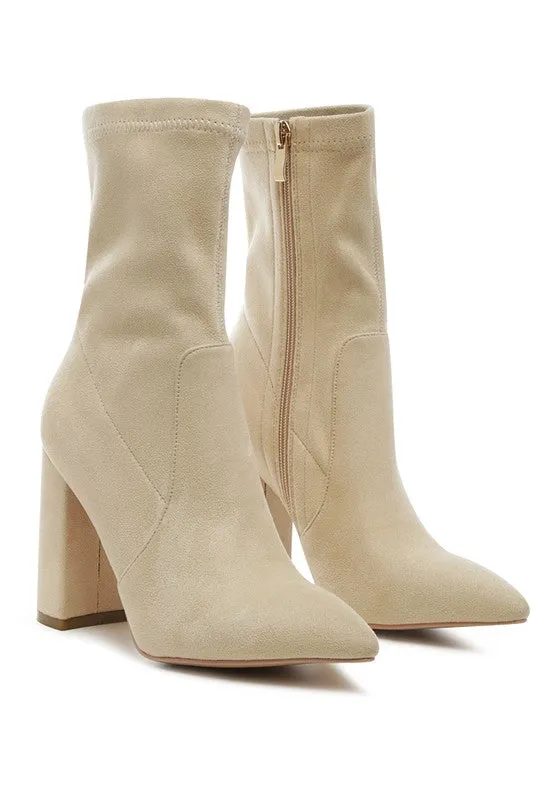 Zahara Pointed Block Heel Boot