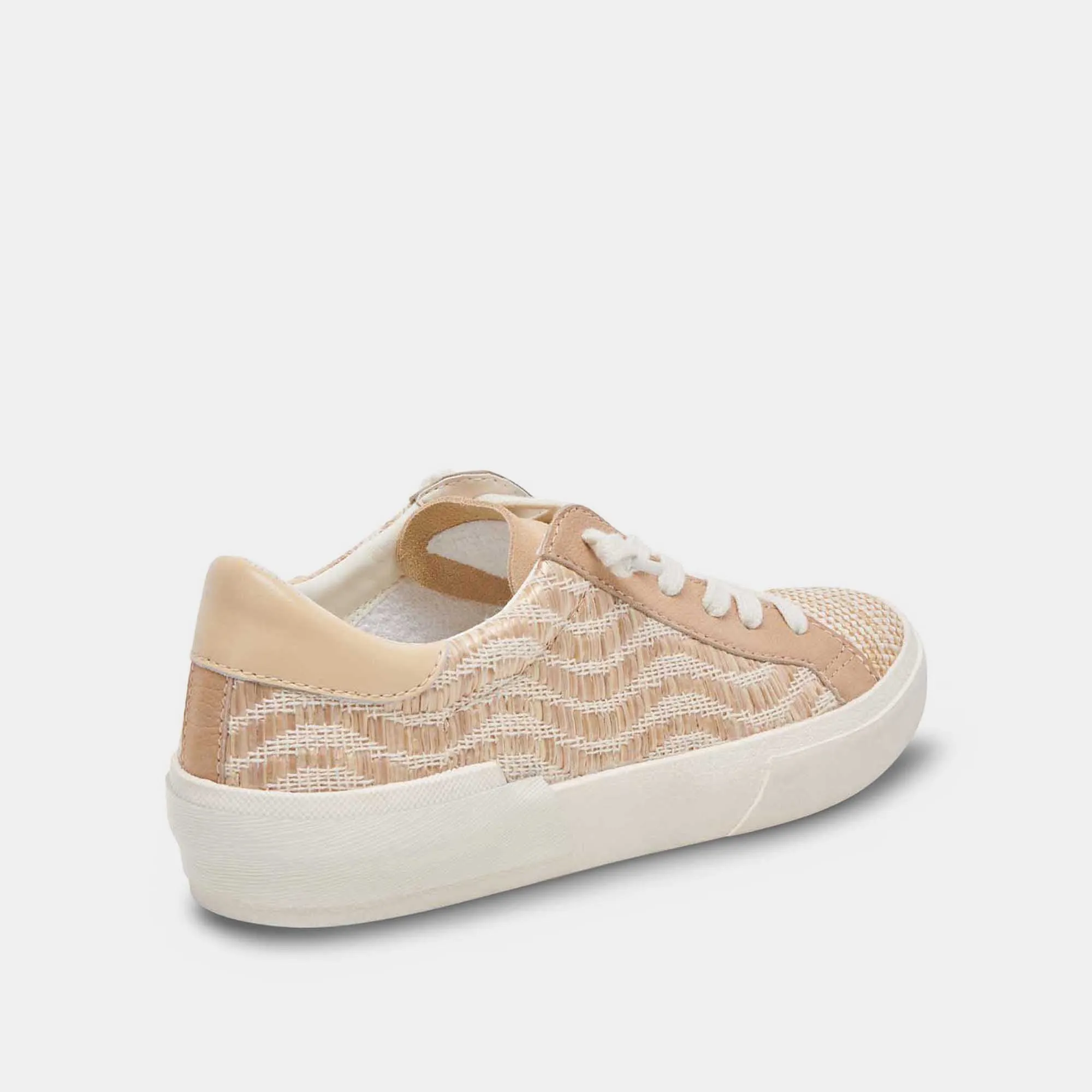 ZINA SNEAKERS WHEAT RAFFIA